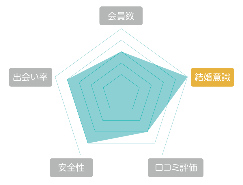 Match(マッチ)の評価 レーダーチャート
